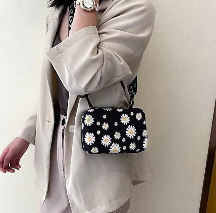 Box sling bag for women